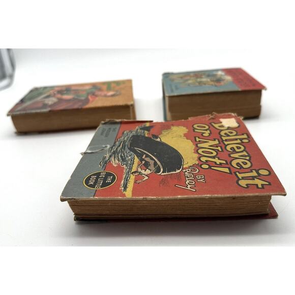 Lot Of 3 The Big Little Books Believe It Or Not! by Ripley Hardcover Sir Lancelo - Picture 3 of 9